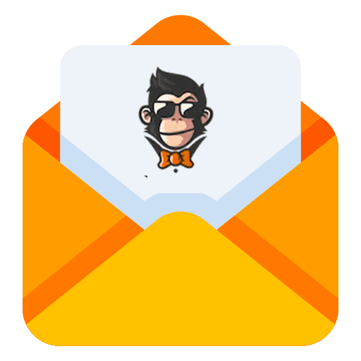 Bafanas Mail — logo singe dans l'enveloppe